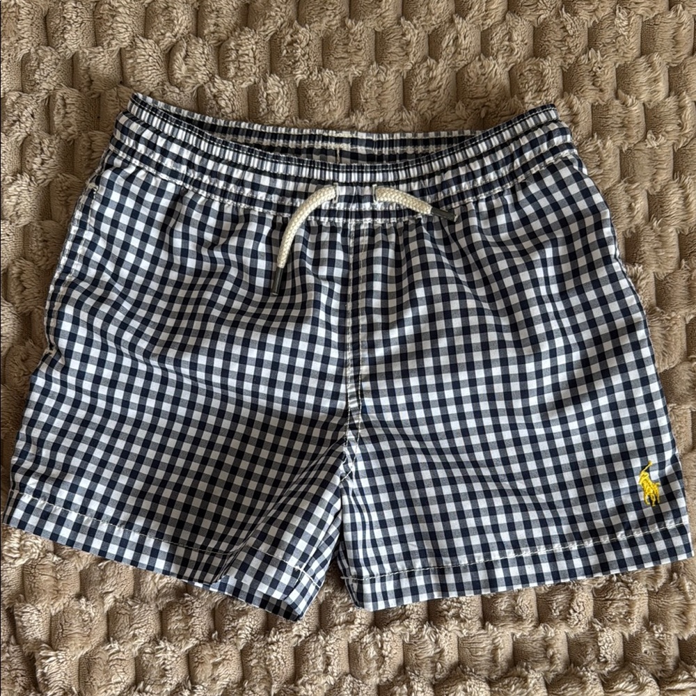 Polo Ralph Lauren Gingham Checkered Swim Shorts 4T